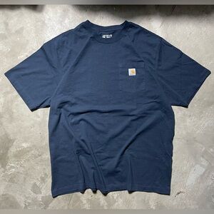 Carhartt Men’s T-Shirt - Blue, XXL, Relaxed Fit